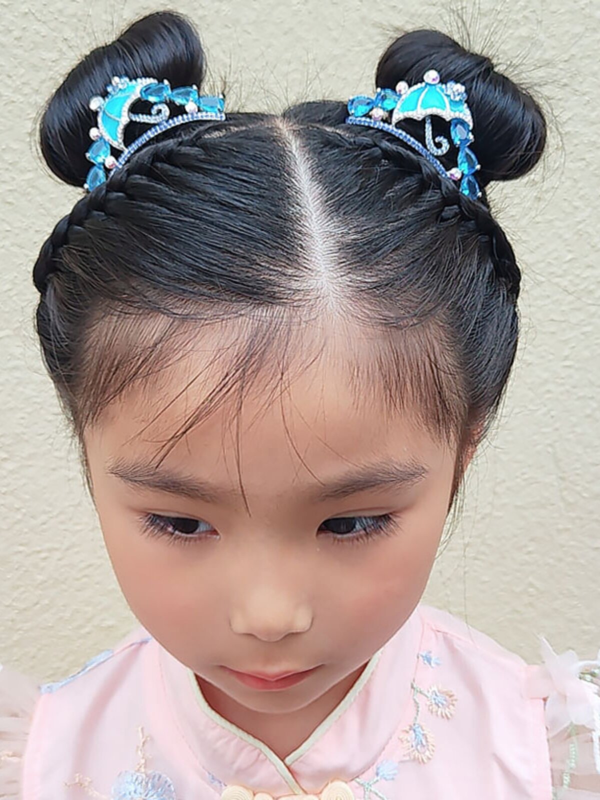 儿童盘发小皇冠插梳女童画油小王冠公主头饰水钻发梳女童宝宝头饰