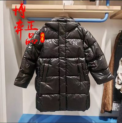 MLB儿童羽绒服25冬新男女童精致复古LOGO长款连帽鹅绒服7ADJB1556