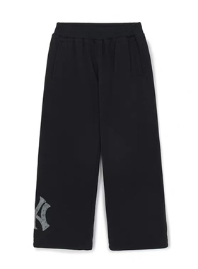 MLB儿童26春新男女童出街酷飒宽松版型舒适复古老花长裤7APTM0261