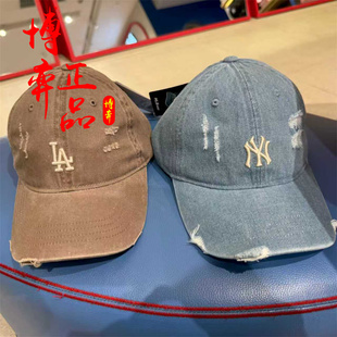 MLB儿童26春新男女童复古感刺绣LOGO潮酷做旧牛仔棒球帽7ACPB366N