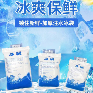 抗压冰袋快递专用冷冻注水冷藏包重复使用家用生鲜保鲜加厚防爆