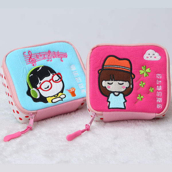 萌物星球卫生棉收纳袋卫生巾包姨妈巾韩版可爱大姨妈卫生巾收纳包