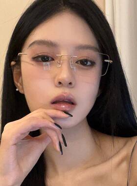 超轻羽感纯钛无框近视眼镜