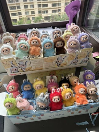 POPMART泡泡玛特LABUBU4.0心底密码mini拉布布搪胶毛绒盲盒挂件