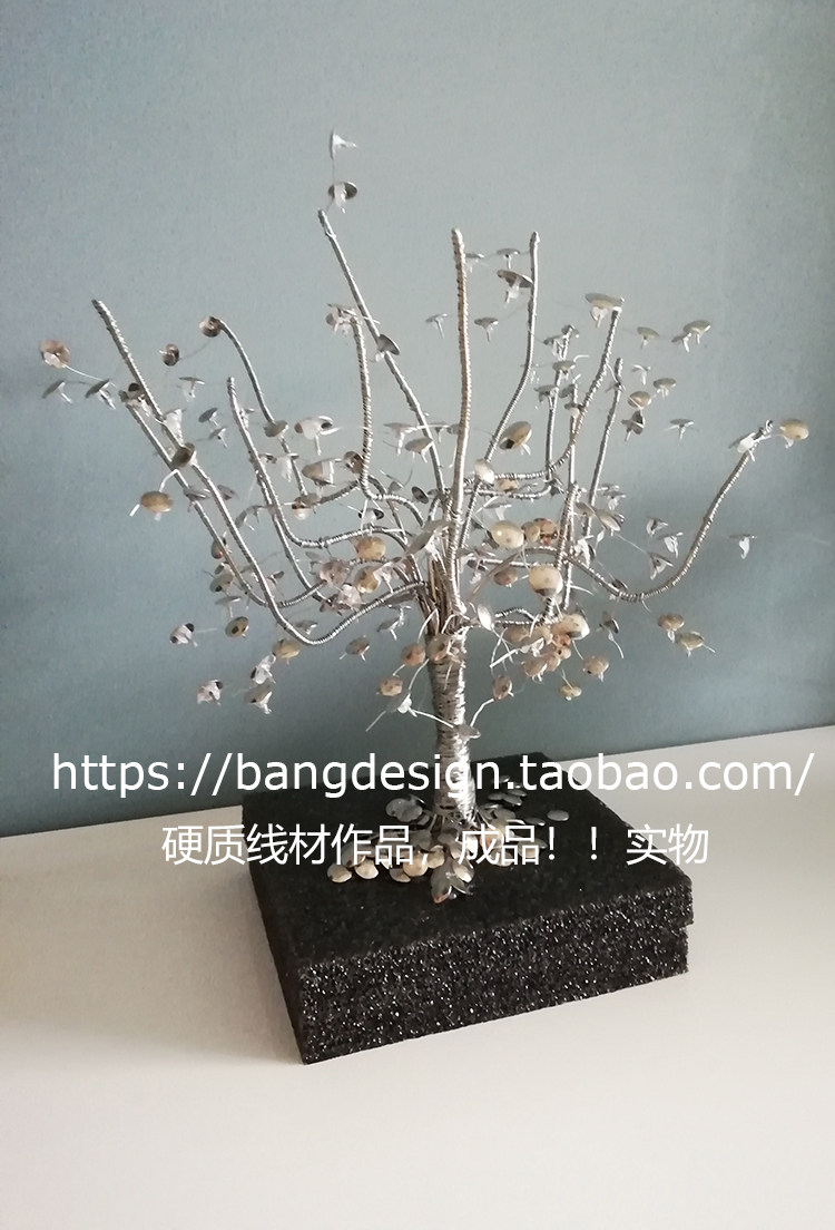 铁丝作品软质线材硬质线材立体构成实物成品立体构成成品模型