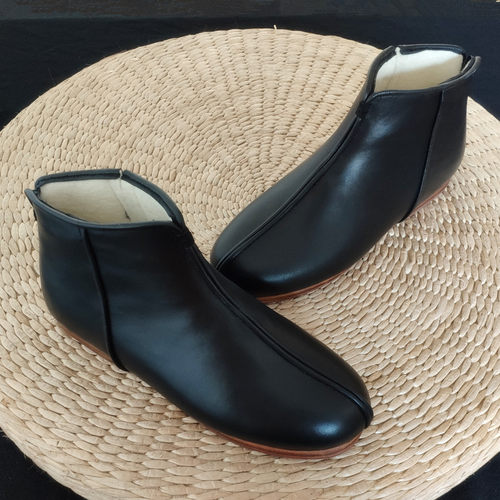 老北京手工羊毛毡中国风保暖棉鞋