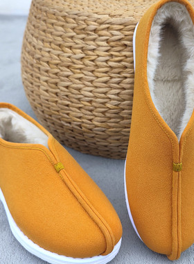 老北京千层底加绒保暖禅意和尚供养春秋二棉鞋中式古风手工布鞋