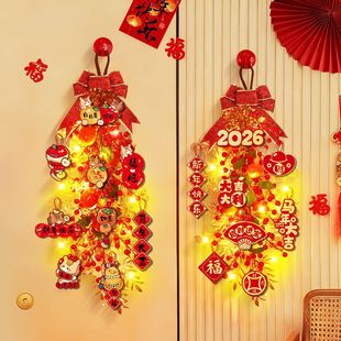 新年装饰挂件门挂2026马年新款春节过年贺年布置用品柿柿如意挂饰