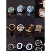 商务法式 扣袖 钉男士 衬衫 高端礼盒装 袖 默认项 口钉 扣男女款 法式