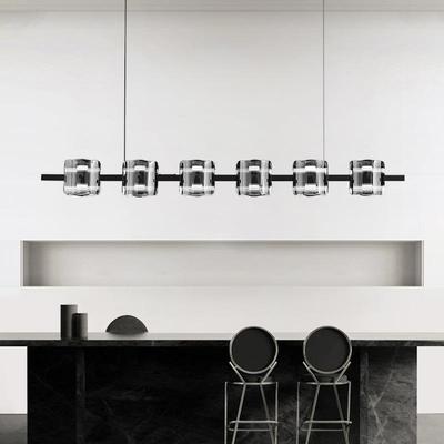 全铜轻奢玻璃餐厅吊灯现代简约时尚餐桌创意个性吧休闲吧前台吊灯