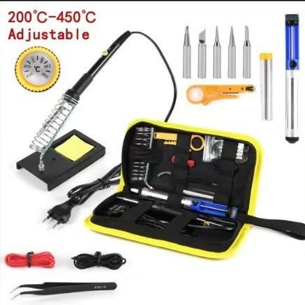 60/80W数显电烙铁家用焊接可调温工业级电焊笔维修工具套装