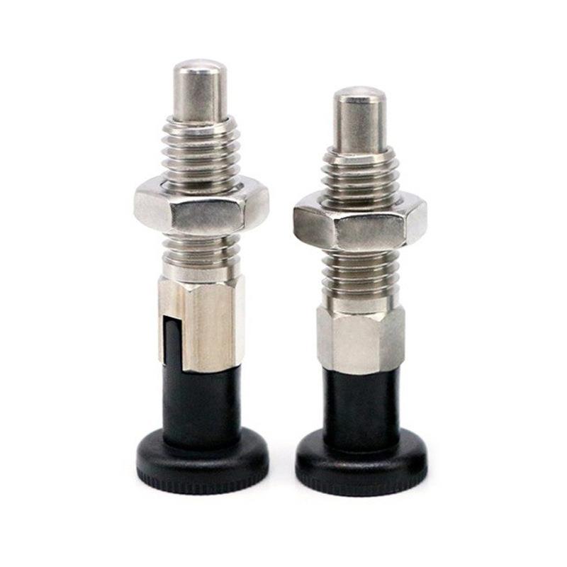 GN717旋钮柱塞自锁粗牙分度销止动销弹簧定位销分割定位柱螺纹销