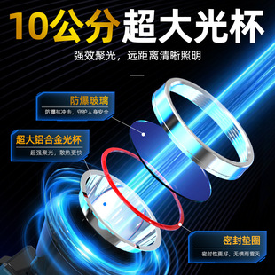 LED高亮度大范围长续航矿灯锂电防过充耐用强光头灯 感应式