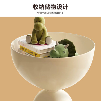 轻奢床头柜家用沙发边几置物架卧室阳台可移动塑料桌子小户型茶几