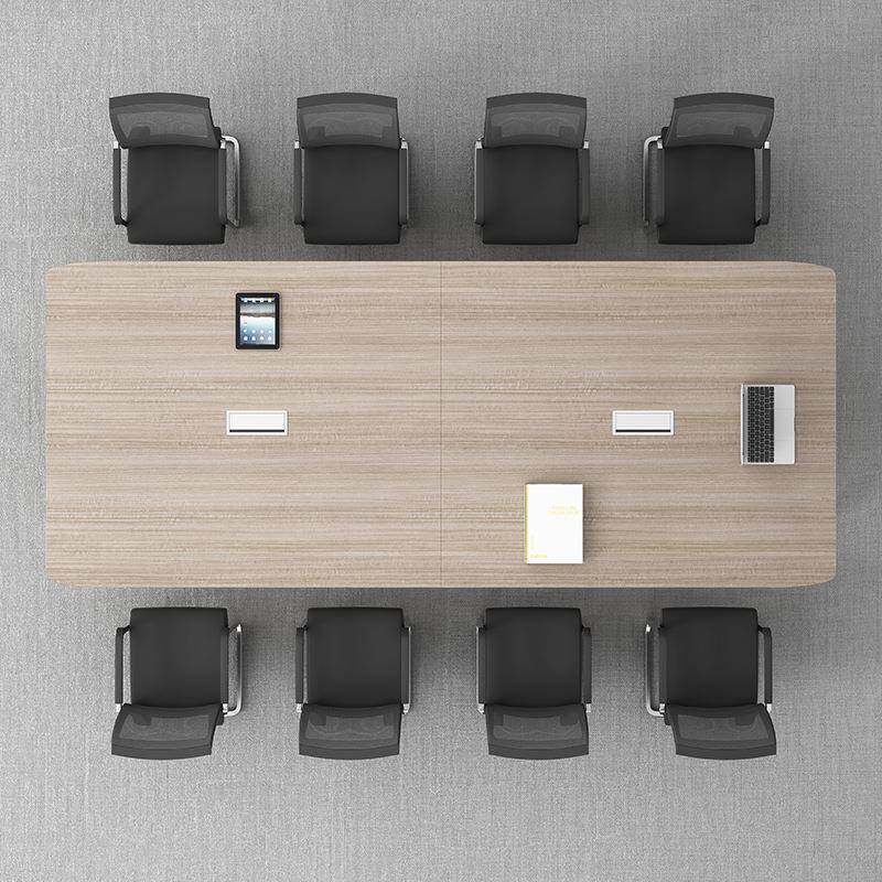家具简约职员办公桌小型组合长条办公桌椅培训办公电脑职工会议桌