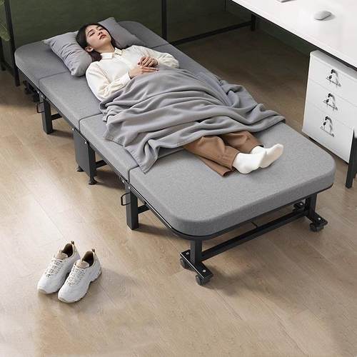 便携式办公室午休折叠床单人躺椅家用简易医院陪护行军床午睡神器