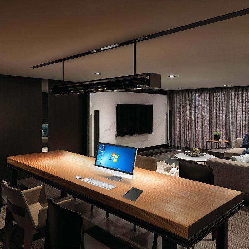 工业风实木会议桌长桌简约现代洽谈办公桌椅接待培训长条桌子餐桌