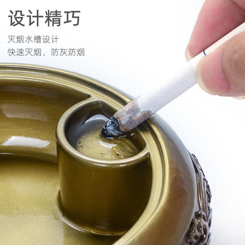 茶道烟灰缸客厅茶台茶具配件摆设茶桌家用办公室摆件零配创意个性