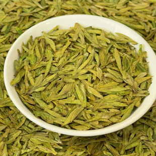 2025年黄版杭州龙井茶43号新茶叶特级头采春茶手工炒浓豆香型绿茶