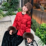 【】25年冬90绒风红色羽绒服2C289-25112-P330-K479，女装羽绒服，2C289