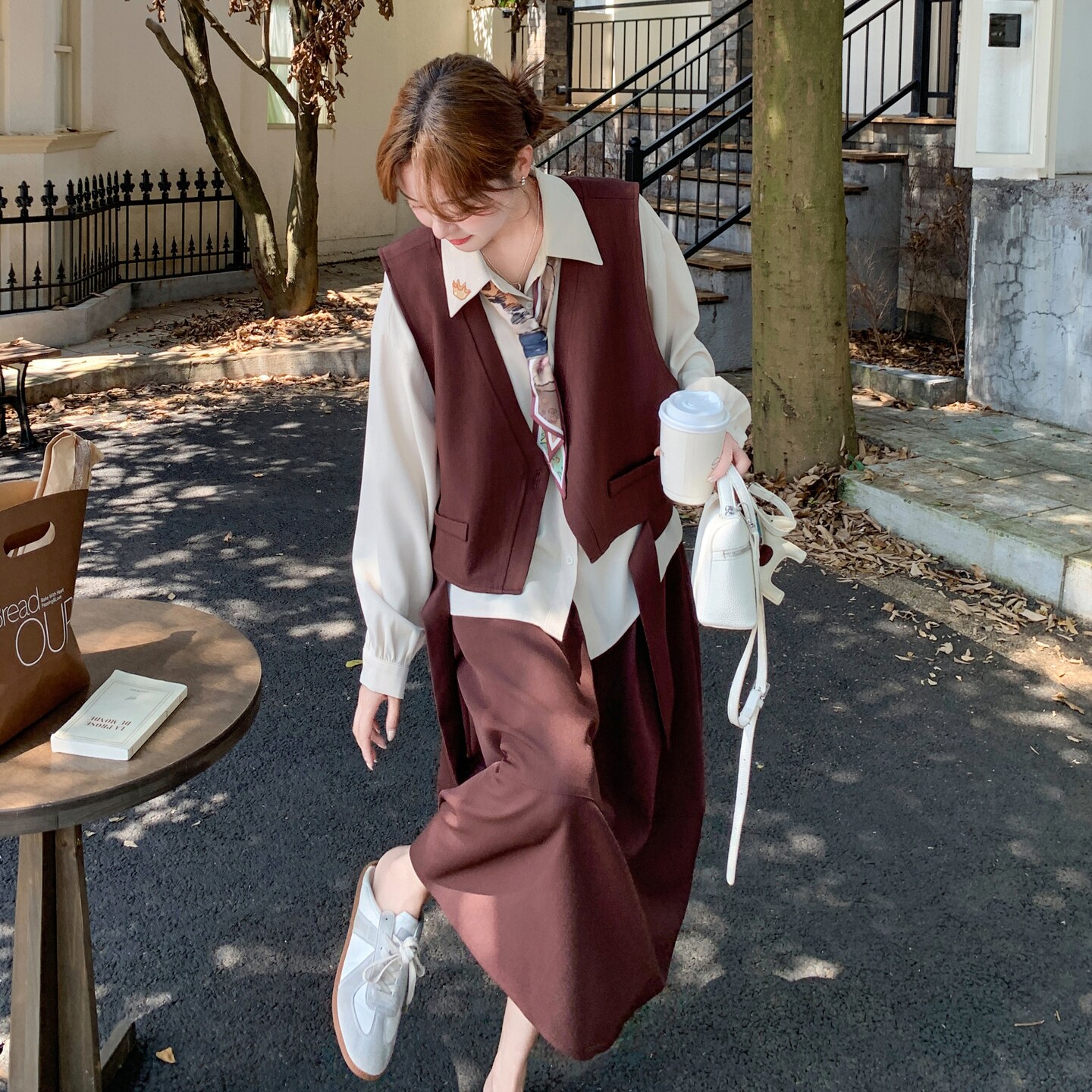 26年春款三件套配领巾2C289-2585-P175-K255,女装套装/套裙,2C289