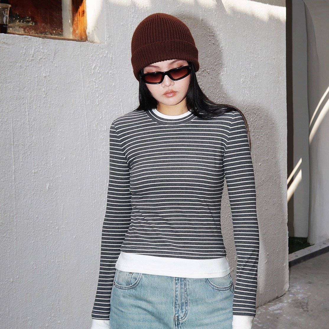 加厚保暖多色女德绒拼接上衣