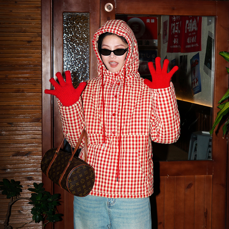 棉服外套zopiclone夹棉复古可爱