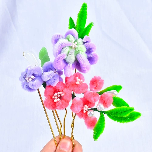 Xicai Древнее ветром имитация ветра бархатный цветочный ряд DIY Материал шифрование 10 мм цветовой стержневой стержне