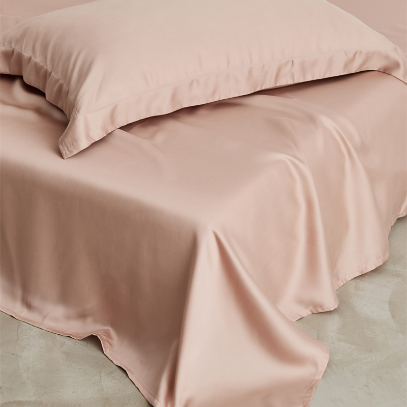 60支天丝床单床笠单件 兰精天丝全莱赛尔纤维 丝滑柔软细腻光泽