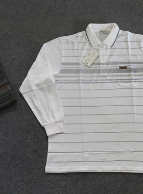 外贸日单男士速干面料运动休闲长袖T桖套头款65%涤纶35%棉39240