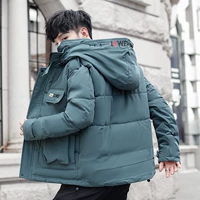 Áo khoác nam 2019 mới xuống áo khoác trùm đầu phiên bản Hàn Quốc của xu hướng cotton dày phù hợp với áo khoác mùa đông đẹp trai - Bông áo khoác nam cao cấp
