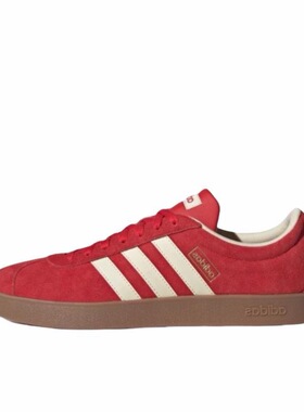 adidas VL COURT 3.0低帮板鞋男女同款红色