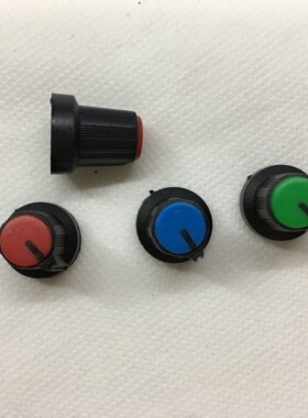电位器旋钮 环保塑料 高16MM 直径15MM 绿头 绿色一个