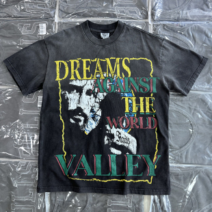 夏季高品质Vale Forever Valley Dreams Tee美式宽松做旧短袖T恤