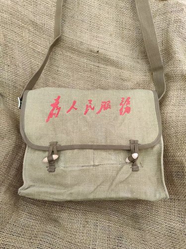 五十年代亚麻工具包结实耐用单肩