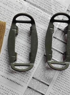 军迷收藏四齿锰钢铁脚码71年铁脚马攀爬登山脚扣冰雪爪防滑器鞋套