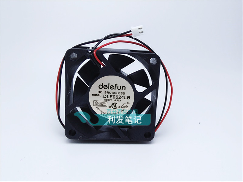 DELEFUN 6025 6CM 双滚珠DC24V直流散热风扇 DLF0624LB 0.15A