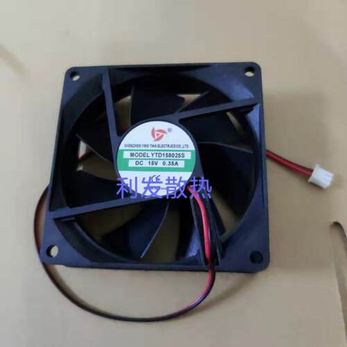 应天YTD158025S 15V0.35A 8cm8025伏排气直流设备小型散热风扇机