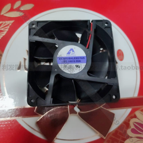 全新DC BRUSHL ESS FAN 12038 DC24V 0.50A电箱电源 排气散热风扇
