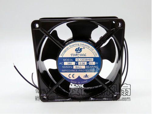 全新 TOPCOOL GL12038HB3 380V 0.06A 21W 12CM 电机 散热风扇