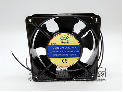 全新正品凯丰利KFL12038HA2轴流风机220V机柜12CM 0.12A散热风扇