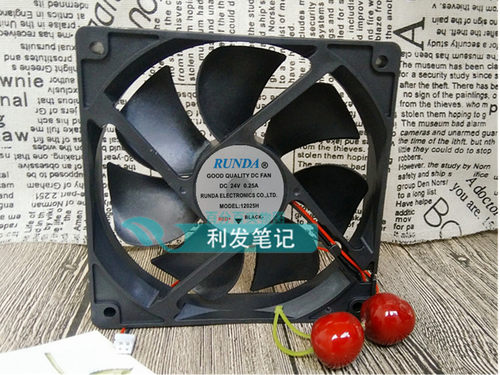 原装RUNDA 12025H DC24V 0.25A 120*25MM 12CM变频器风扇