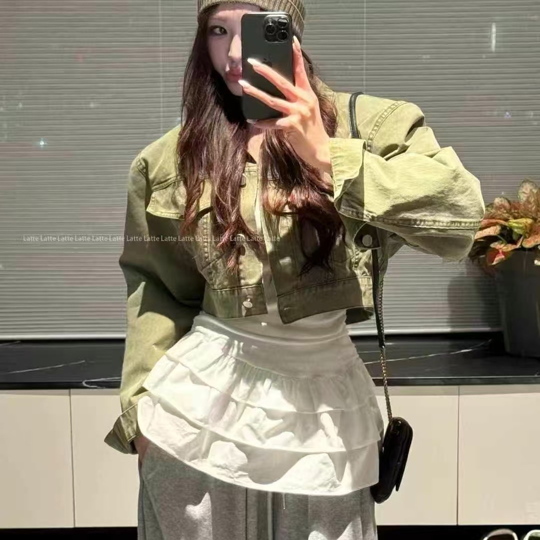 韩版短款牛仔外套春装女2025年新款轻奢高级感时尚百搭翻领上衣潮