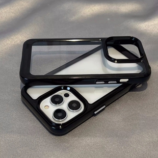 适用真我realmeGT5手机壳neo3石墨黑GT2大师探索版 V23暗黑风11透明10S亚克力V13撞色V20边框加厚Q5i防摔Q3pro