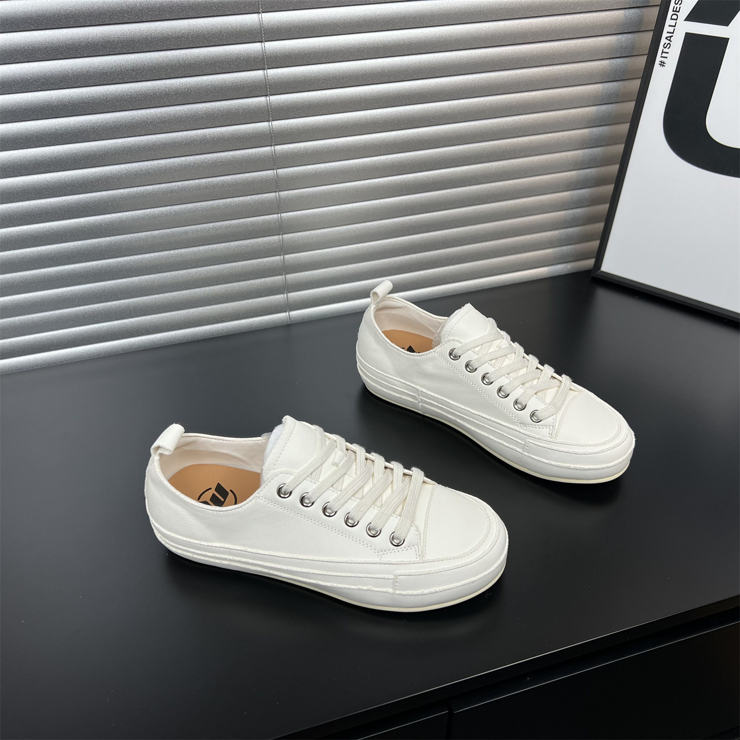 真皮厚底小白鞋女2026春季新款圆头系带百搭女鞋牛皮休闲运动板鞋,女鞋,休闲板鞋,淘宝优惠券,粉丝福利购,淘宝优惠卷