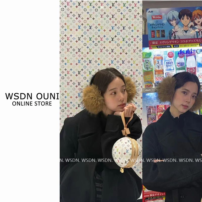 【好看的耳罩】冬日氛围感毛茸茸耳罩可折叠保暖防寒防冻护耳耳包