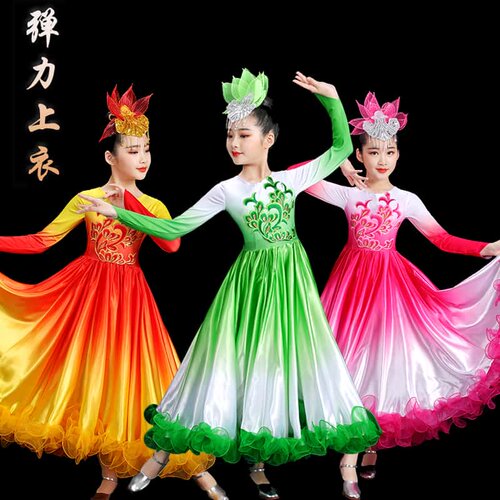 中小学生开场舞大摆裙