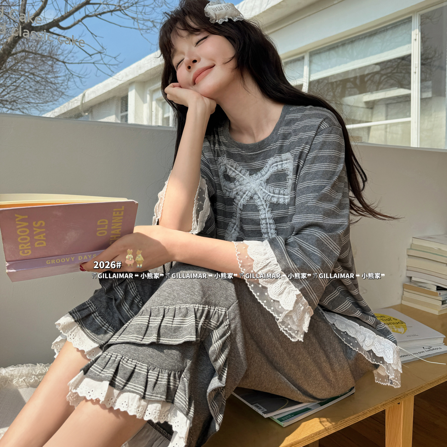 GillAimar小熊家睡衣红色本命年