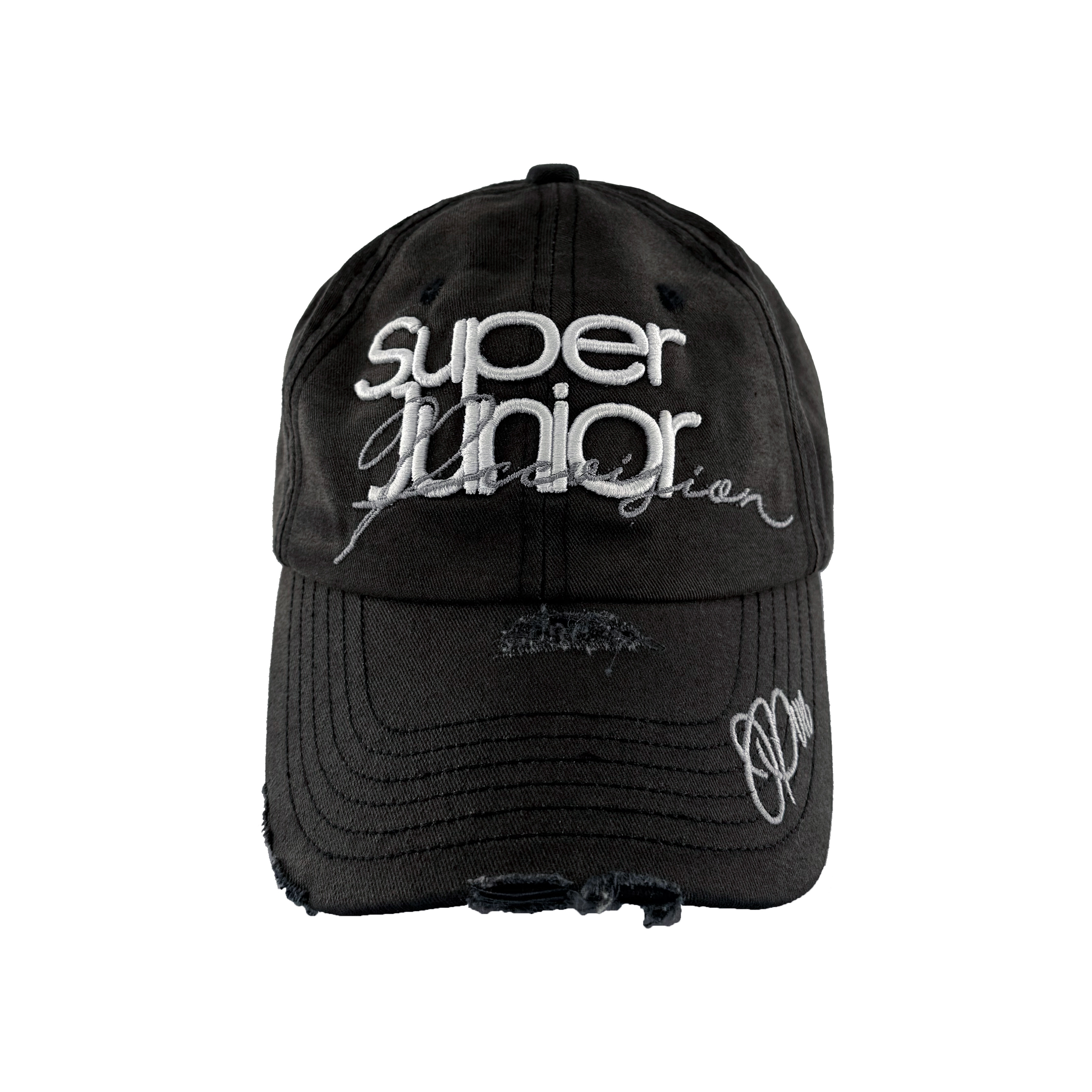 pccvision水洗做旧破坏弯檐帽