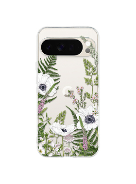透明花朵适用于谷歌pixel10proXL/9pro透明手机壳GooglePixel7A/9A彩色小花9proXL彩绘7Pro/8A花卉6A软壳8pro